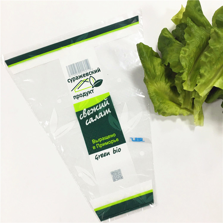 Lesi Recycle CPP material lettuce packaging bag with customized