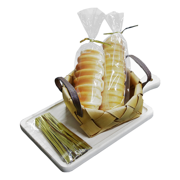 Lesi Customized Bread bopp bag Plastic packaging Micro Perforated Bag cellophane loaf warmer