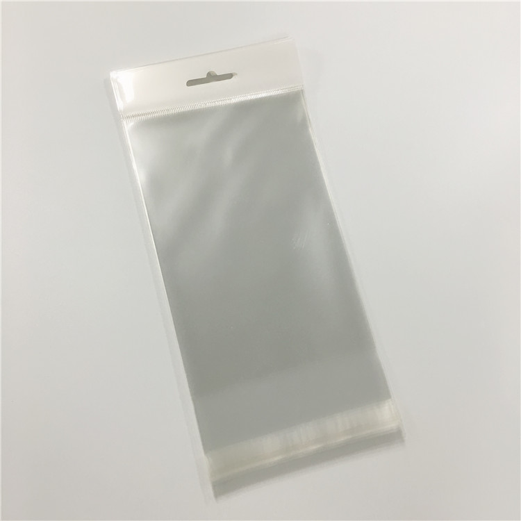 Lesi Recycle Custom Logo Die Cut Plastic Opp Adhesive Cello Bag With