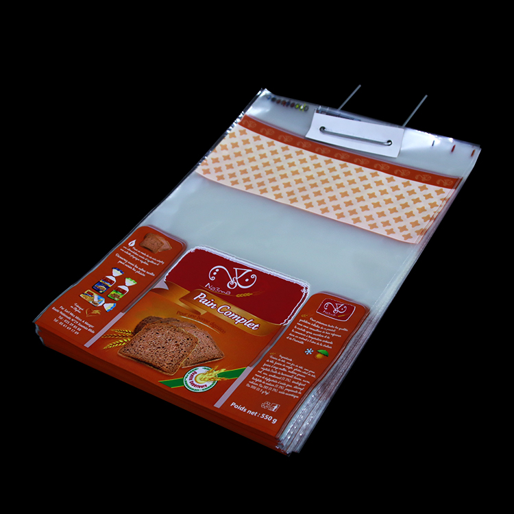Lesi High Transparent bread packaging bag Wicket cellophane plastic