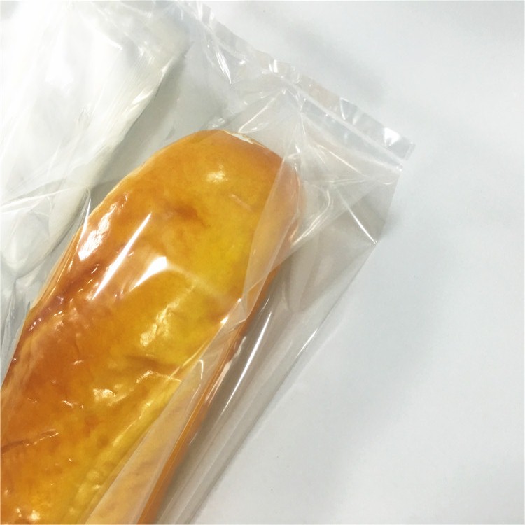 Lesi High clear bread bag LDPE plastic packaging bread Bag with both
