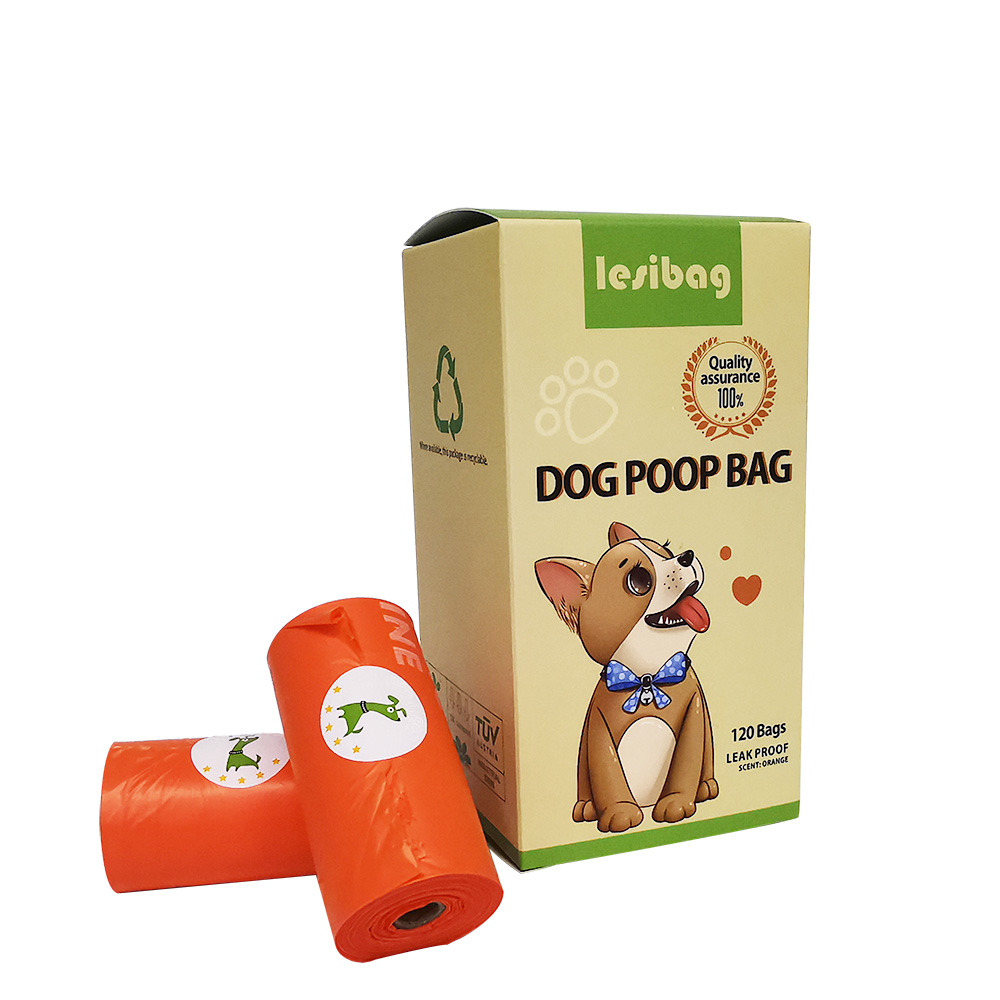 Lesi Eco Biodegradable Cornstarch dog poop bags Friendly Nontoxic