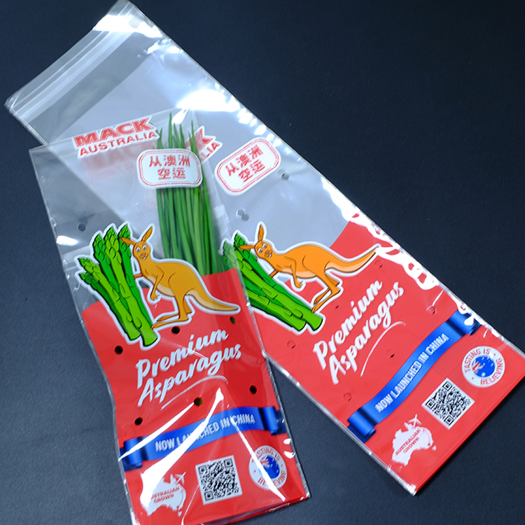 Lesi Vegetable Packaging bag Customized Print selfadhesive CPP Bag