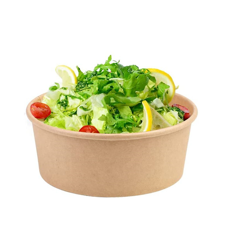 Lesi Amazon High Quality food grade kraft paper bowls with lids