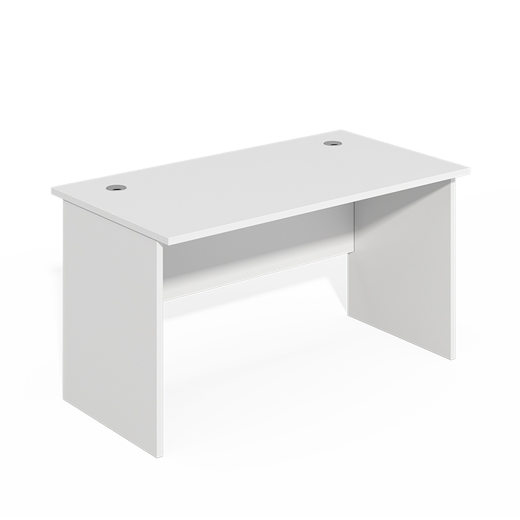 European Style Modern Panel End Ergonomic Melamine White Corner Office Desk For Office