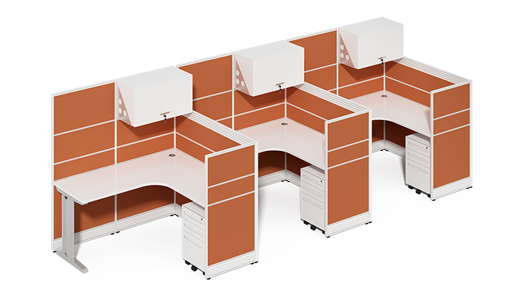 China Manufacturer Call center furniture office modular workstation partition divider work station office cubicle desk