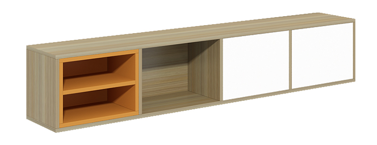 New morden design wooden storage wall-mounted storage cabinet unit