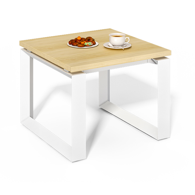 Easy To Install White Color Wooden Coffee Tea Table For Center Living Room