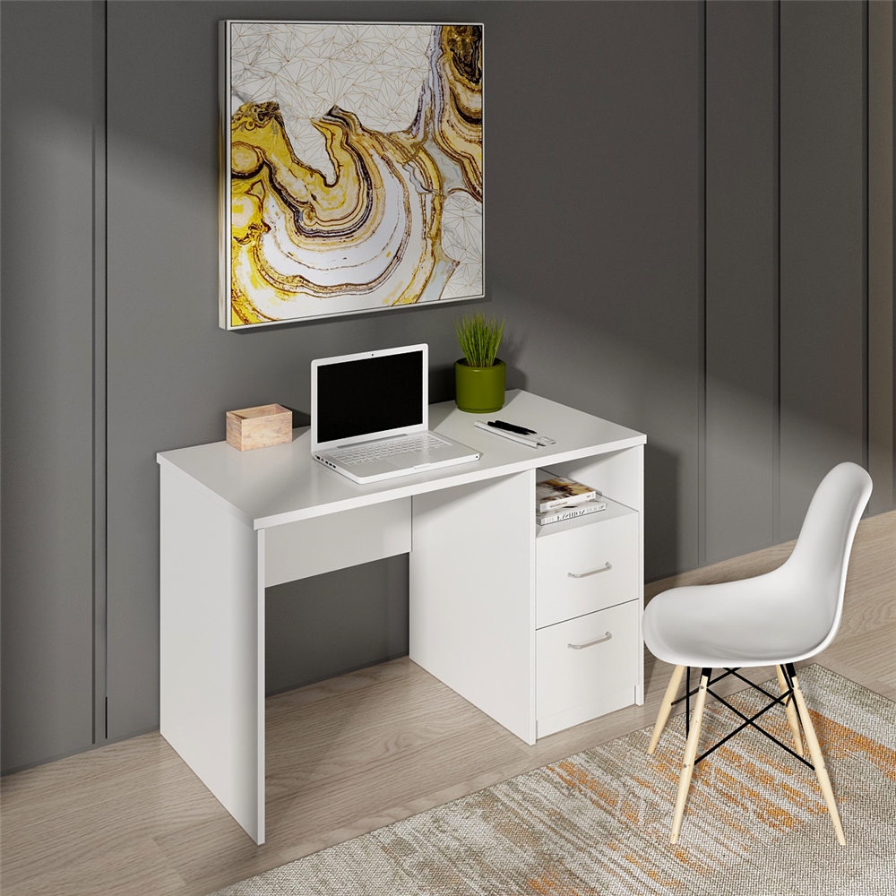manufacturer professional modern design corner wooden small size white portable study table home office computer desk