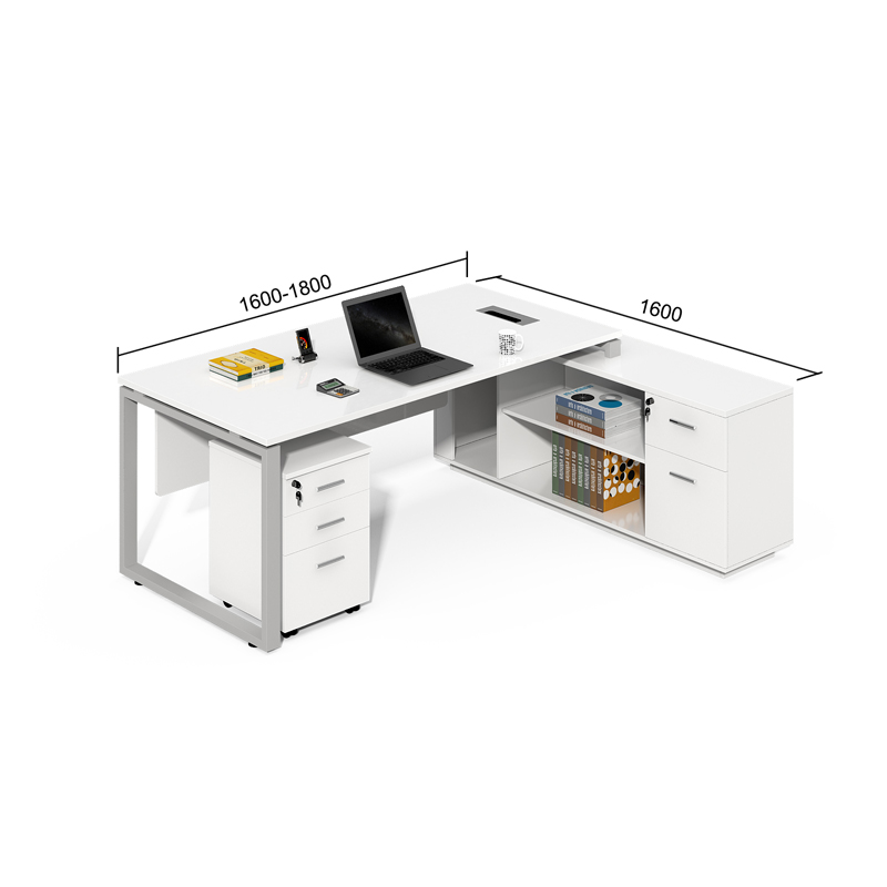 Factory Custom Acceptable Office Furniture Project Cost-effective White CEO Desk Boss Desk Manager Office Desk