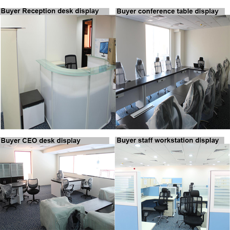 Factory Custom Acceptable Office Furniture Project Cost-effective White CEO Desk Boss Desk Manager Office Desk