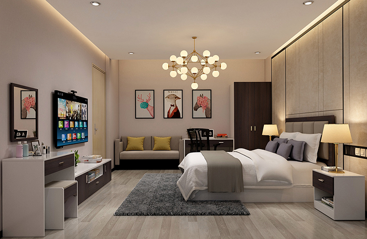 Hot sale factory price modern luxury king size wood bedroom furniture bedroom sets