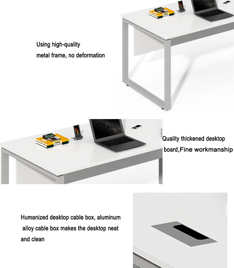 Can independently develop and design office furniture white boss office table president office desk executive desk