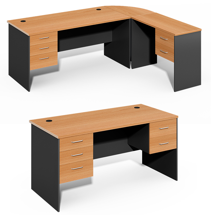 Competitive Price Buy online New design desktop computer table with drawers