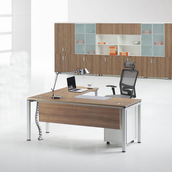 Design custom retro classic office furniture CEO wooden executive desk manager desk with drawer industrial boss office desk