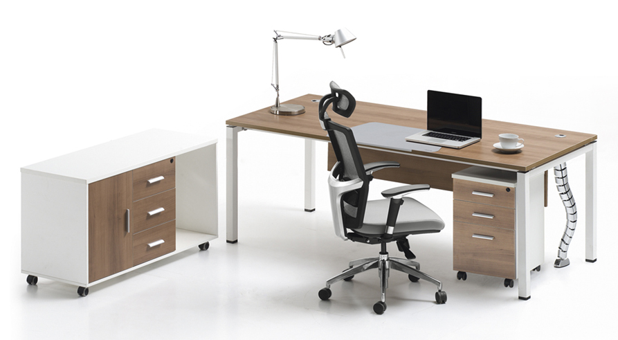 Design custom retro classic office furniture CEO wooden executive desk manager desk with drawer industrial boss office desk