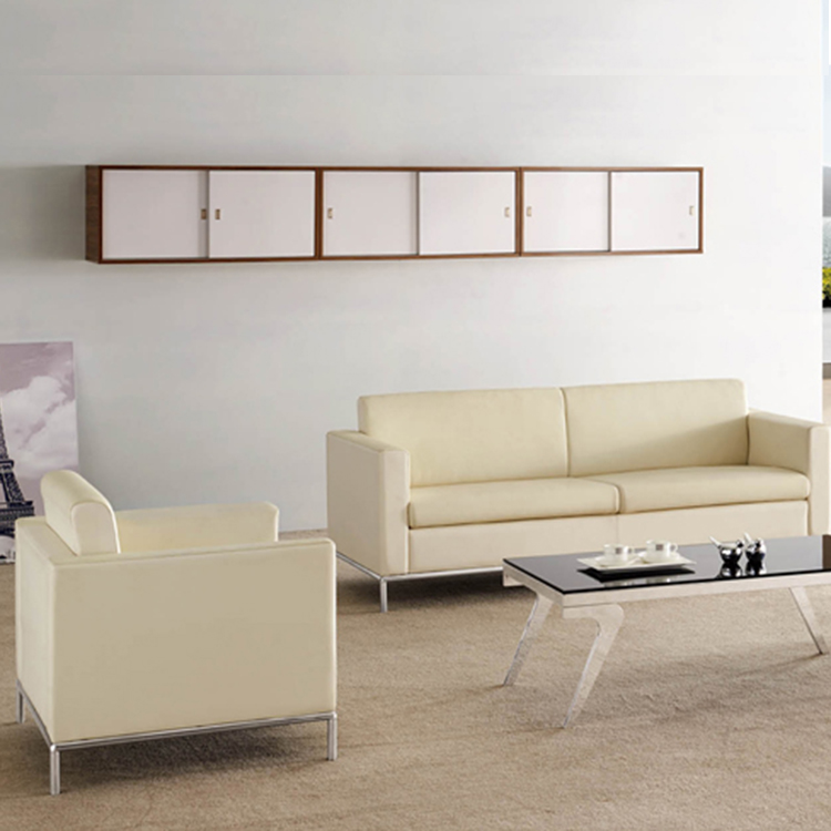 Nieuw design luxe kantoor banken bankstel stijl pu lederen kantoor wacht stoel bank