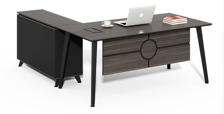 Source manufacturers customize high-quality office furniture boss executive office desk black manager office table