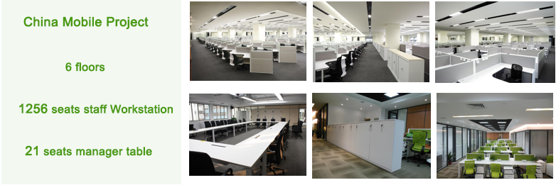 Contemporary popular Luxury Modern melamine 2 Person Staff Office Desks With Storage