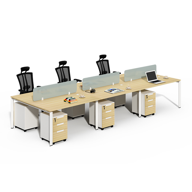 Customized standard size modern design X-shaped personalized office cubicle 4 office workstations