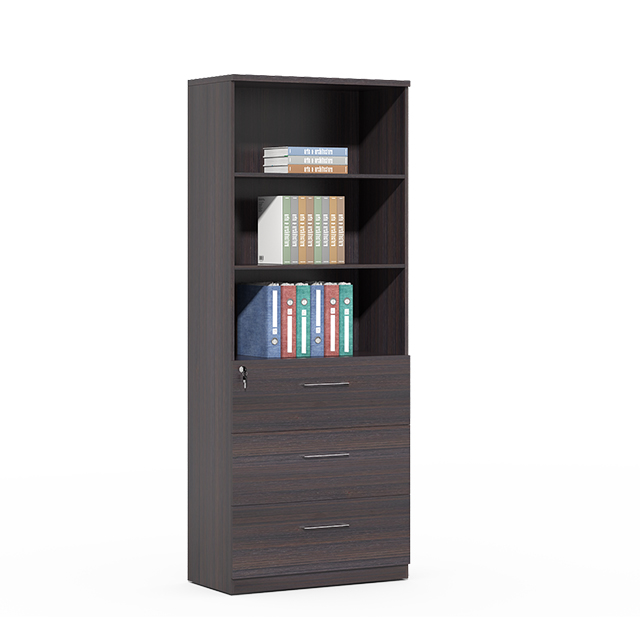 Wholesale Cheap Best sell 3 drawers bookcase with sliding rail movable file cabinet