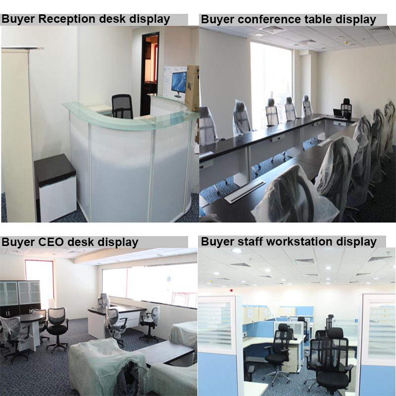 Factory base price custom brand new series simple modern style white computer desk for bedroom small workshop office studio