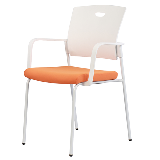 Yeni Toptan Yeni Tip beyaz sabit kol dayanaklı şezlong konferans ofis koltuğu