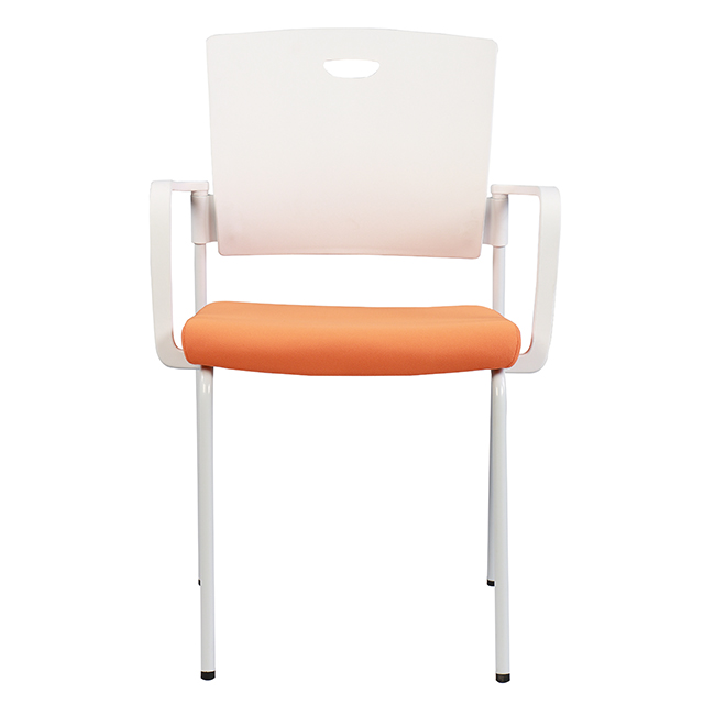 Yeni Toptan Yeni Tip beyaz sabit kol dayanaklı şezlong konferans ofis koltuğu