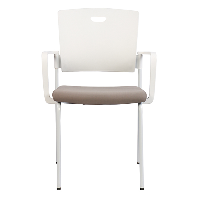 Yeni Toptan Yeni Tip beyaz sabit kol dayanaklı şezlong konferans ofis koltuğu
