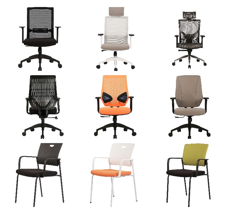 Yeni Toptan Yeni Tip beyaz sabit kol dayanaklı şezlong konferans ofis koltuğu