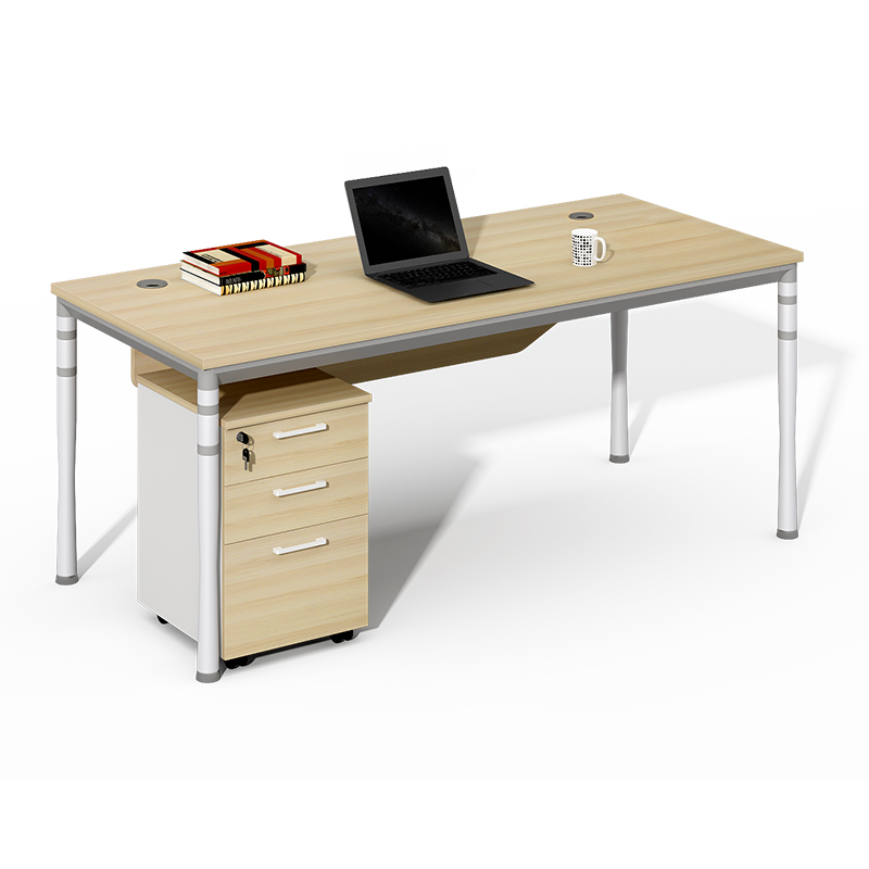 simple modern wooden computer desks office desk with storage box for home or office