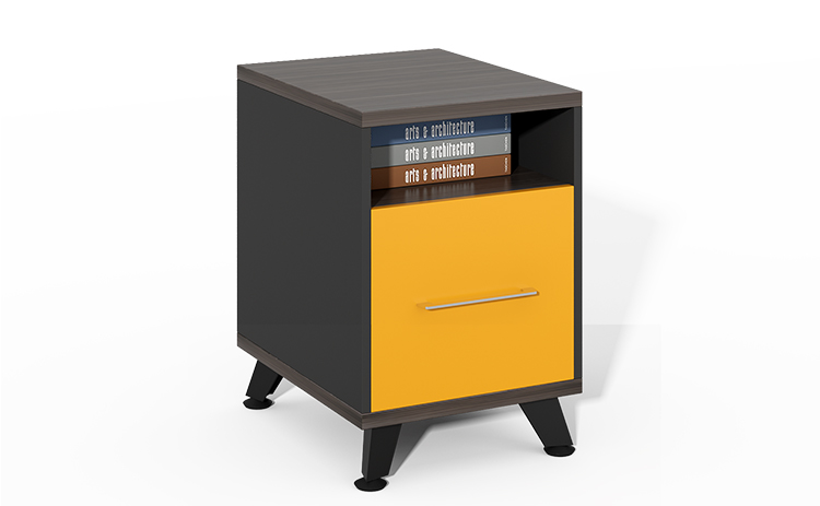 High quality modern Wood storage pedestal 3 drawer cabinet