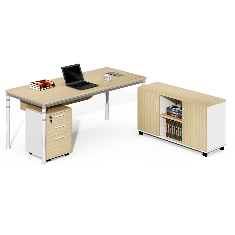 Furniture Factory Directly Sell Office Desk with Movable Storage Drawer Study Writing Table for Home Office Work Sturdy Desk 30