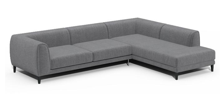 Conjunto de sofá-cama de canto de veludo com design moderno e luxuoso personalizado