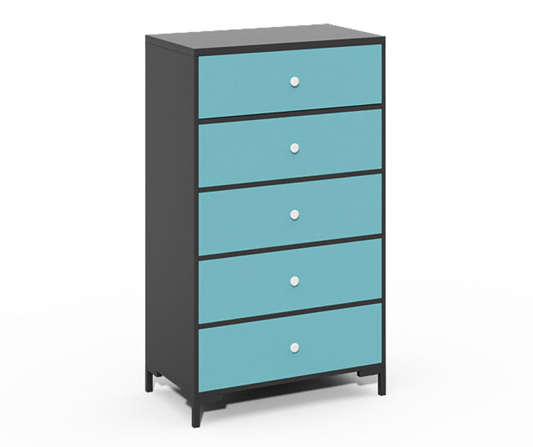 Small Vertical Metal Mobile Multi Drawers Nightstand Movable Storage Cabinet With Drawer