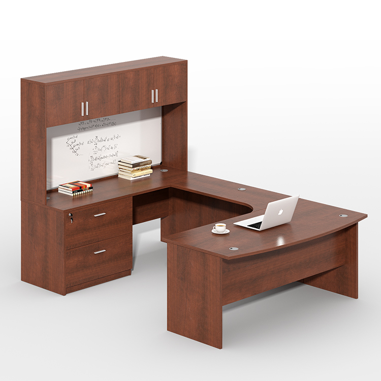 Manufacturer Directly Wholesale U-Shape executive desk with hutch