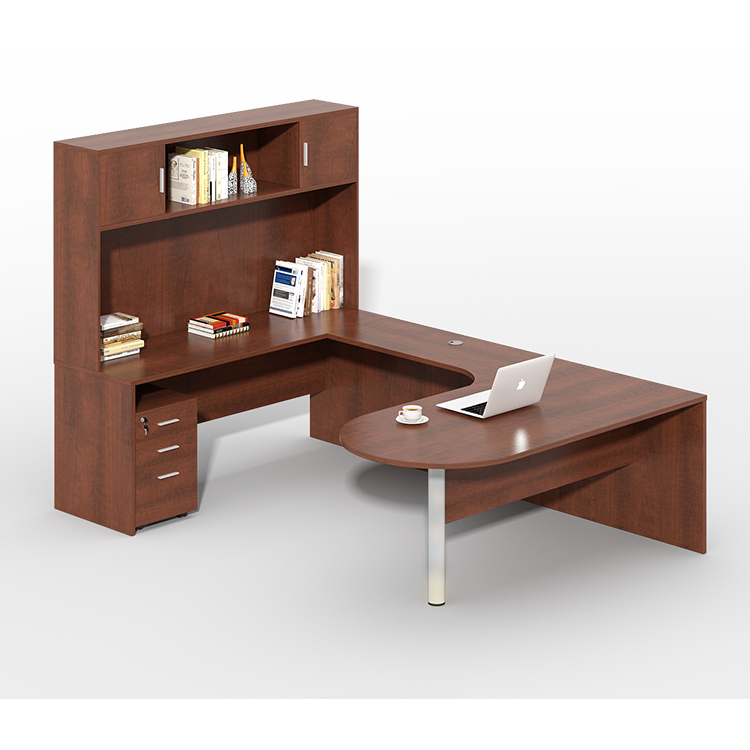 Manufacturer Directly Wholesale U-Shape executive desk with hutch