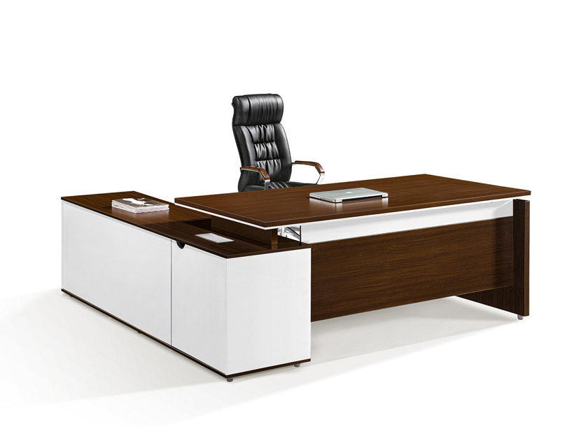 Hot selling high quality luxury modern style full board cherry wood CEO office desk