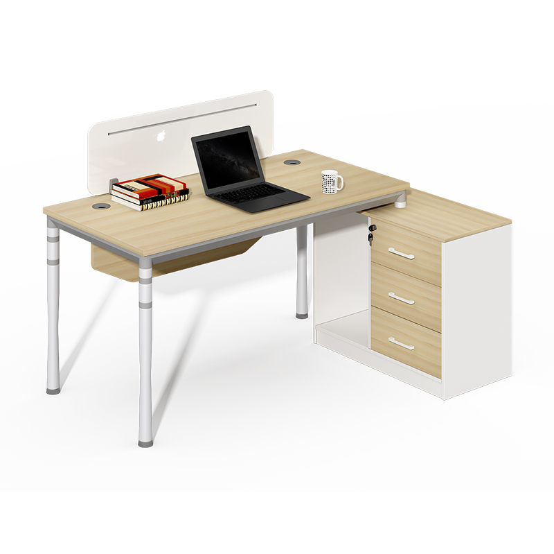 New design simple modern screen office furniture with auxiliary cabinet workbench office desk and chair combination workstation