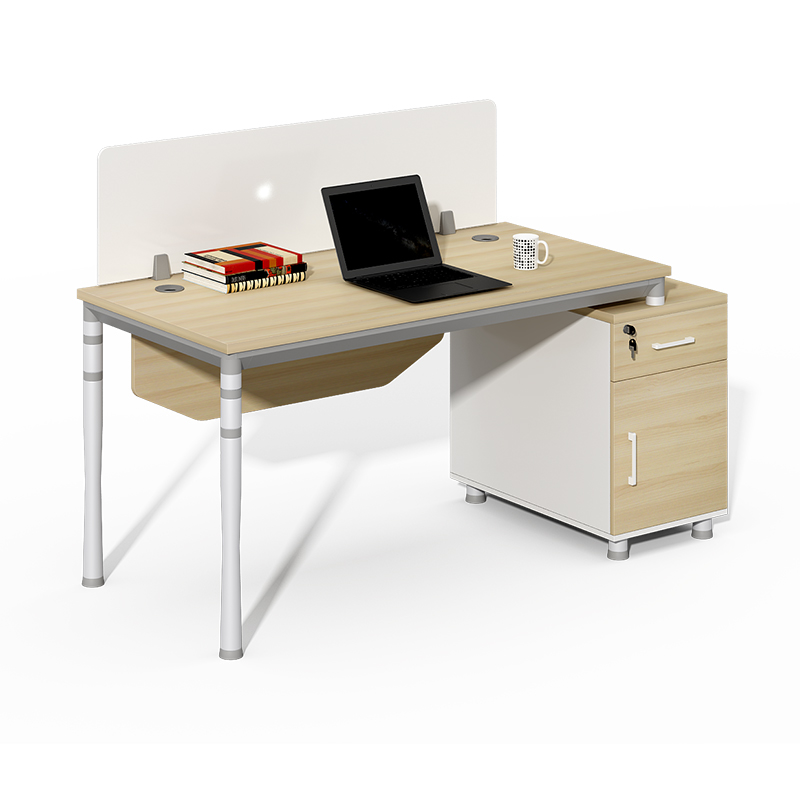 New design simple modern screen office furniture with auxiliary cabinet workbench office desk and chair combination workstation