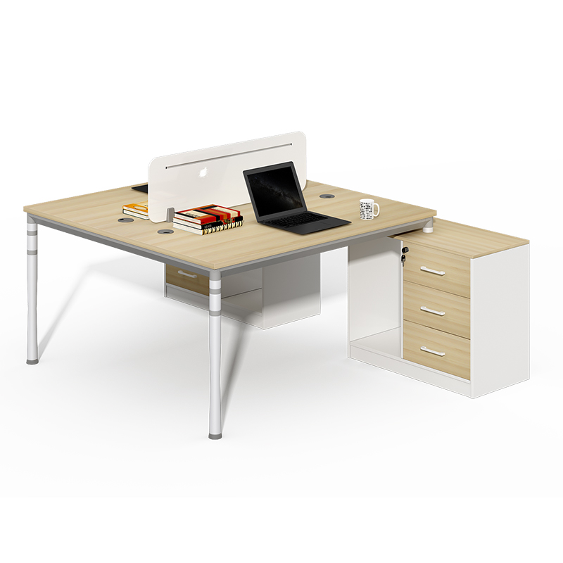 New design simple modern screen office furniture with auxiliary cabinet workbench office desk and chair combination workstation