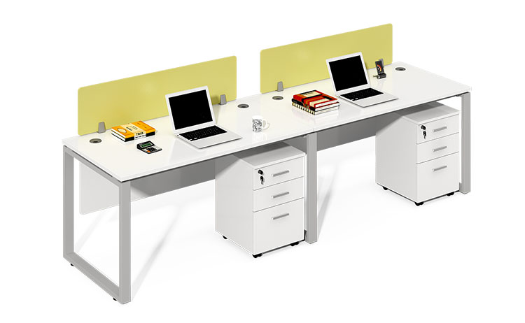 Open Office Workstation Desk Computer Office Desk Furniture Table Work Stations 4 People Workstation
