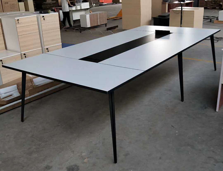 Factory Directly office big size metal leg 20 people board meeting room conference table