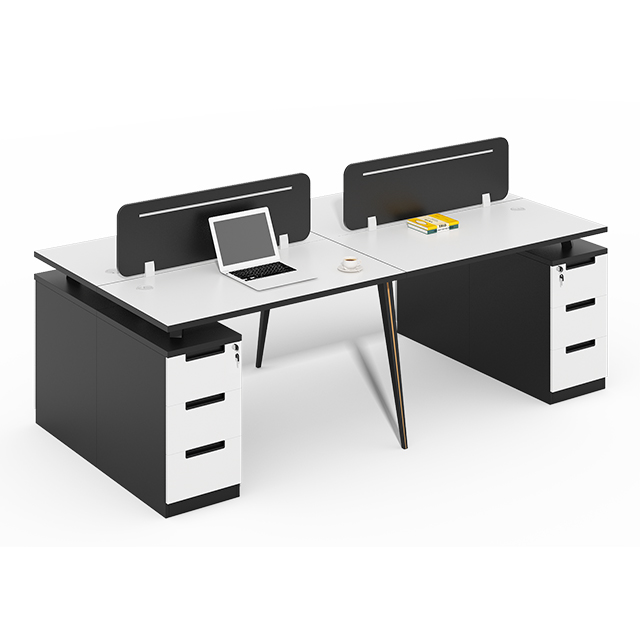 The latest design modern style steel frame structure E1 level MFC material staff workstation