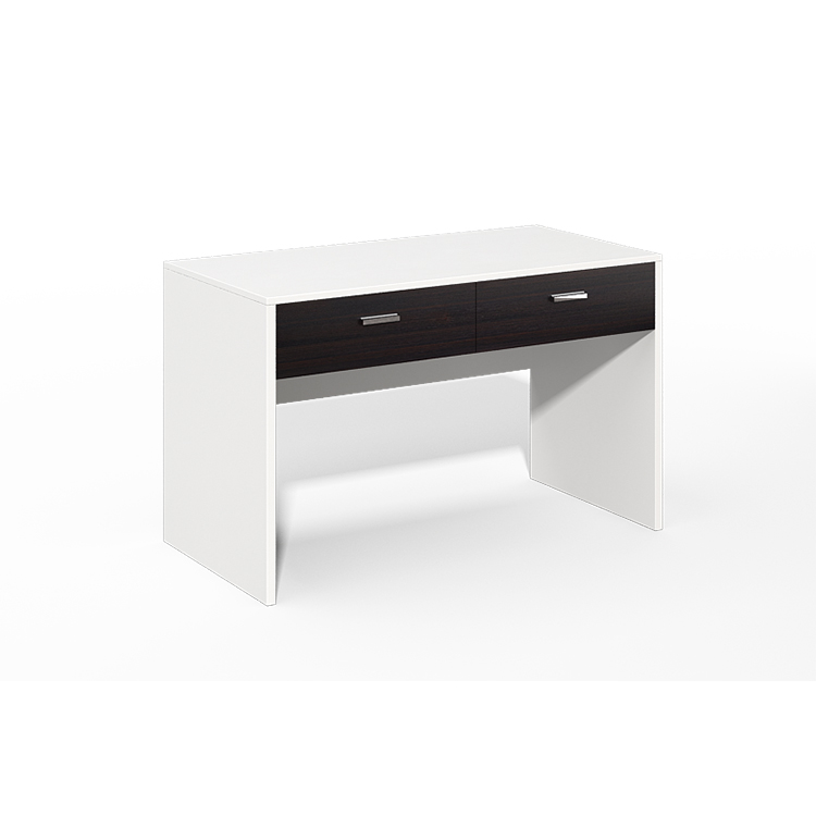 Luxury home desk small two drawers Black and white writing table