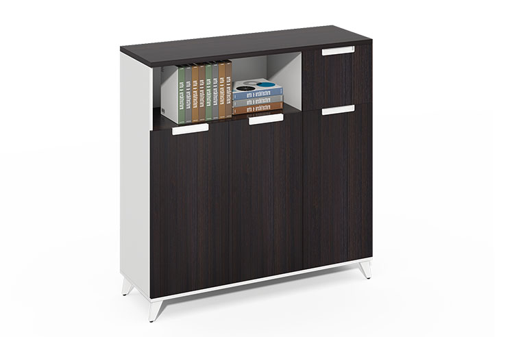 Amazon Best-selling Wooden Low Cabinet Office Standard File Storage Cabinet Customizable Bookcase