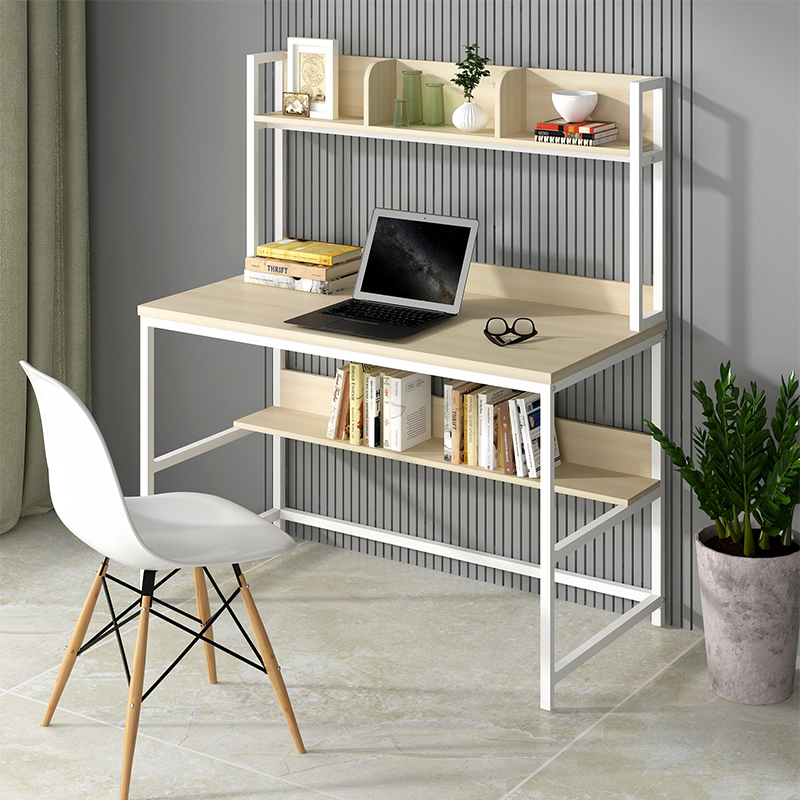 China factory custom simple style steel wood structure home desk computer office table multifunctional notebook office desk
