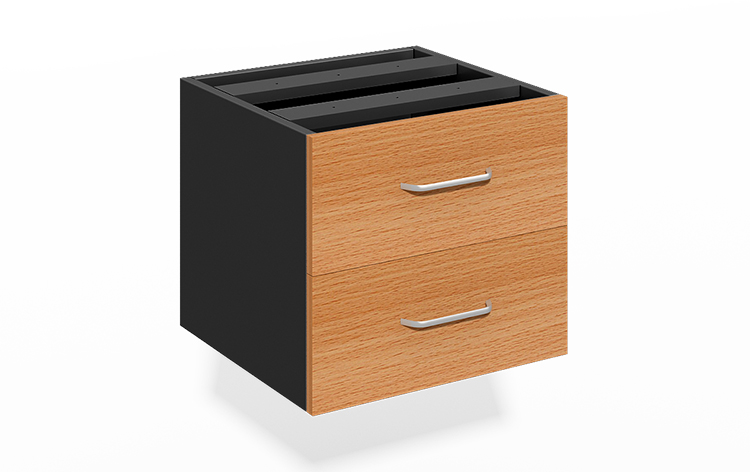 Factory direct supply wholesale practical beech wood three-drawer storage filing cabinet
