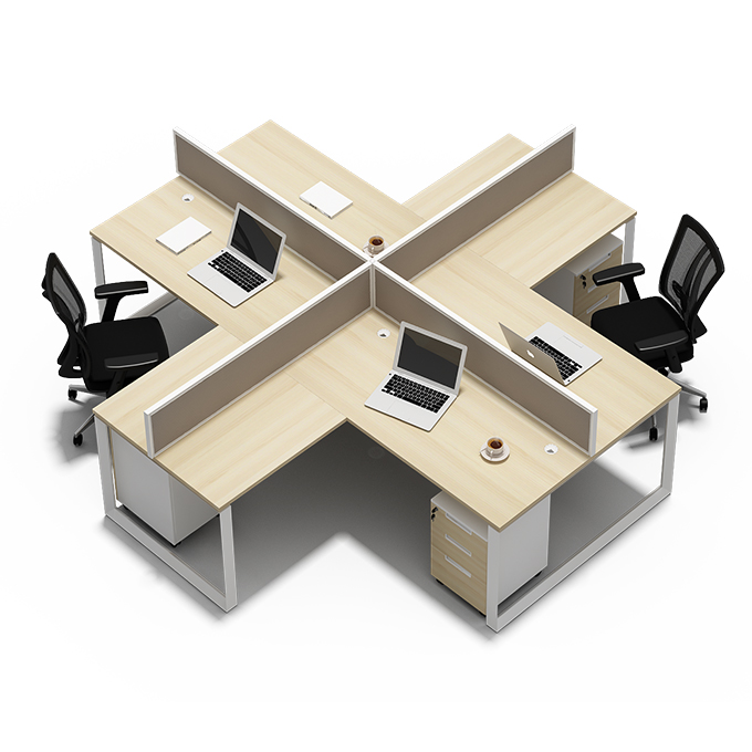 China factory direct sales modern office steel frame base multi-person office workstation