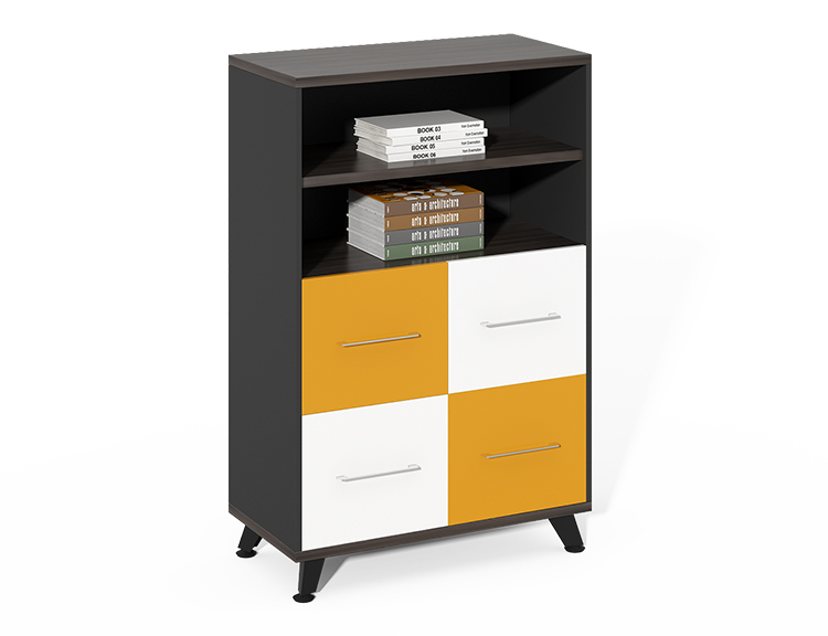 Luxury Modern Open President Style Wooden Office Furniture Filing Cabinet Manager Storage Cabinets for office
